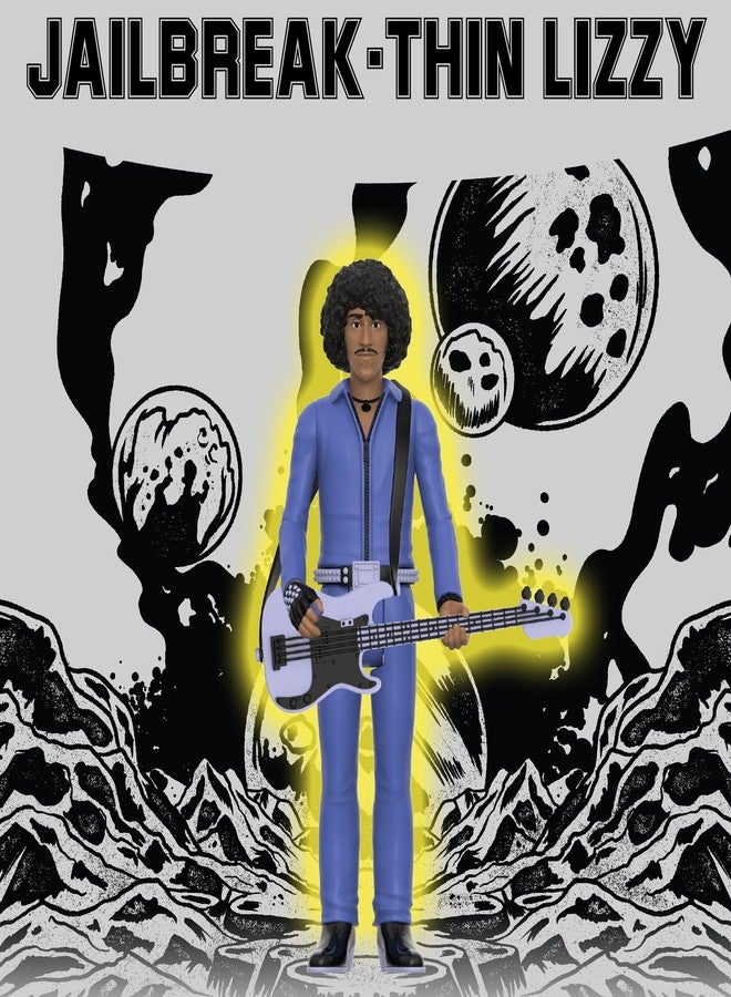 Super7 Reaction Figure Thin Lizzy Phil Lynott (Jailbreak) - 3.75" Thin Lizzy Action Figure with Accessory - Classic Rock Collectibles and Retro Toys - Image 3